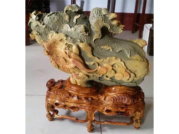 连体几架 红木底座